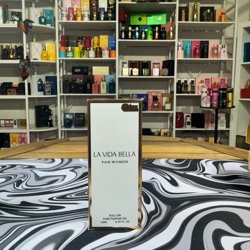 Oil (24 HOURS) LONG LASTING (Pack of 5) Sauvage, One Billionaire, Robotica Femme, Glam Girl, La Vida Bella – 12ml-Based Fragrance Rollerball | Travel Friendly