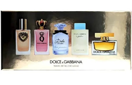 Dolce & Gabbana Travel Exclusive Perfume Gift Set – 5 Fragrances (Women’s Collection)